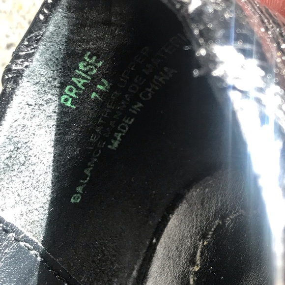 Nicole black shiny ankle boots shoes size 7 - Picture 5 of 9